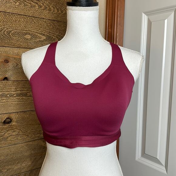 Lululemon Fine Form Bra Star Ruby Scoop Neck Stretch Size 36D - Picture 5 of 11